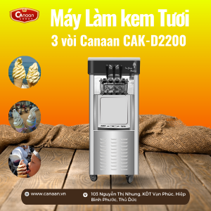 Máy Làm Kem Tươi 3 Vòi Canaan CAK-D2200