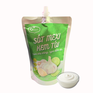 Kết cấu đặc sệt, béo ngậy của Sốt Mexi Kem Tỏi Canaan